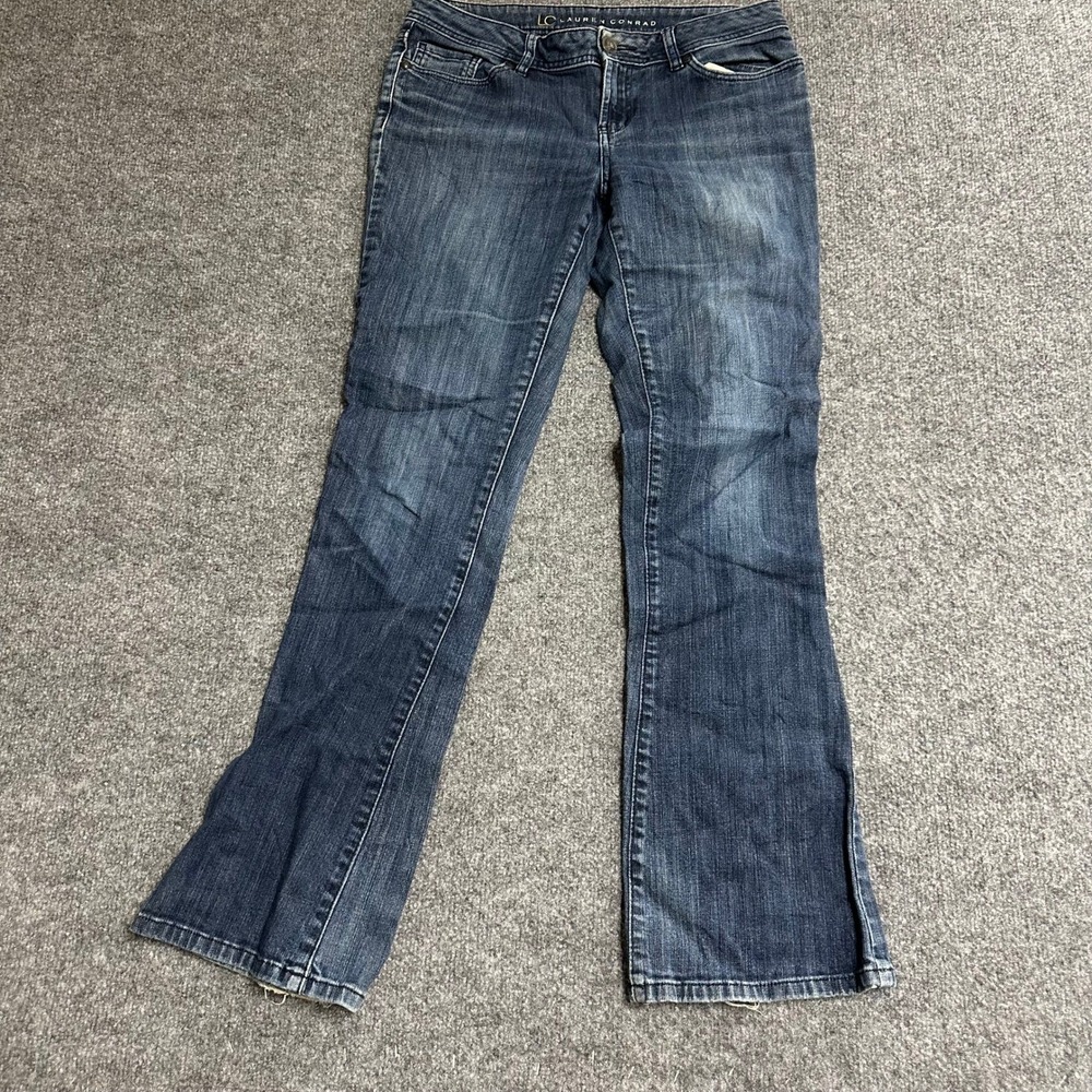 LC Lauren Conrad Jeans Womens Size 8 Blue Bootcut Mid Rise Stretch Casual Denim